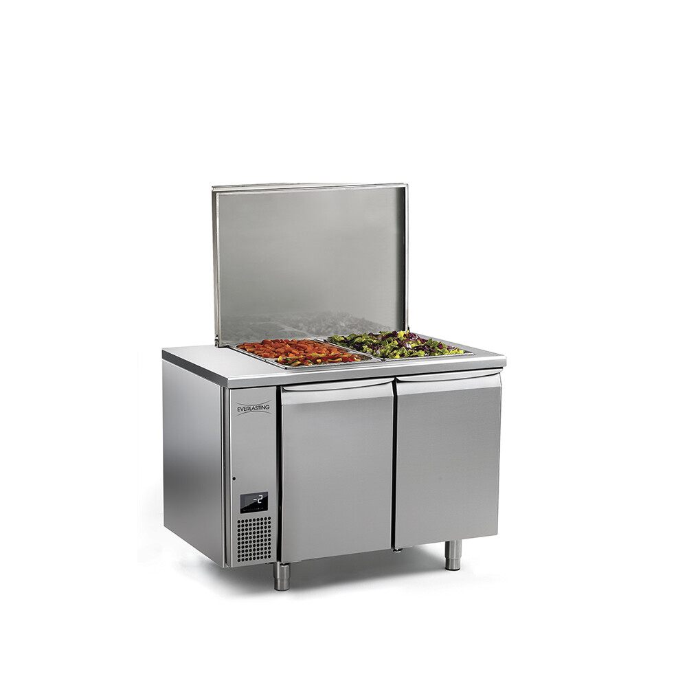 Saladette professionale 2 cassetti motore remoto